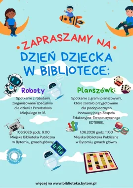 Dzień Dziecka w bytomskiej bibliotece - roboty, gry i kodowanie dla najmłodszych